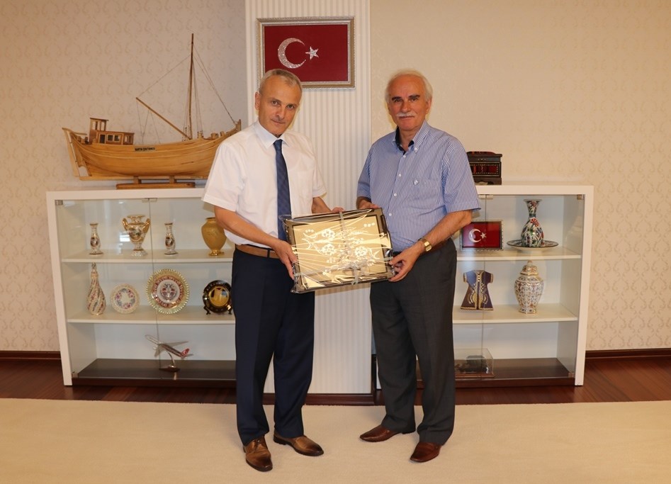 kultur varliklari ve muzeler genel muduru yalcin kurt ve bakanlik ekibi vali dirim i ziyaret etti